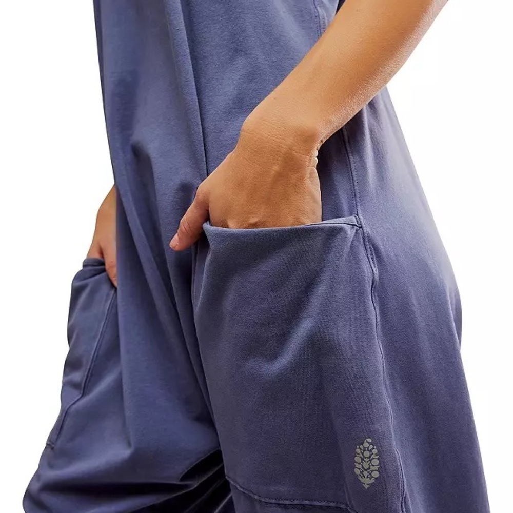 FP Movement by Free People Dusty Blue Relaxed Jumpsuit - Picture 5 of 7